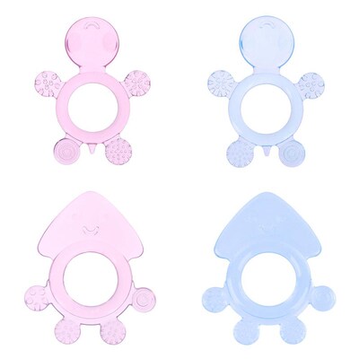 1pc Safety Cute Baby Teether Toys Kids Food Grade Silicone T
