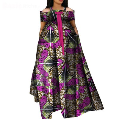Bazin Riche Africa Dress for Women for Evening Party Straps