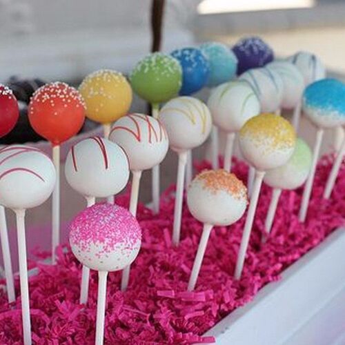 100Pcs Plastic Lollipop  Safe White DIY Baking Accessories M