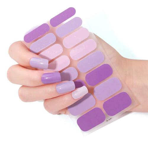 Nail Wraps for Women Nail Polish Strips Solid Color Self Adh
