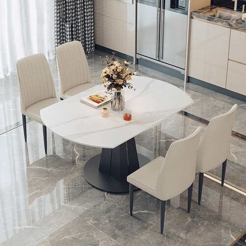 Ji and modern simple folding round table variable round rock