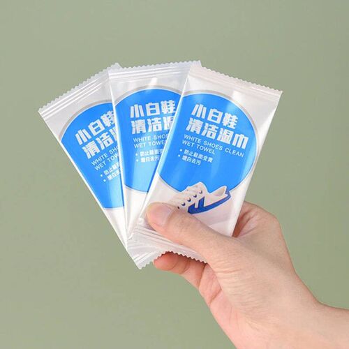 10pcs/bag Cleaning Shoe Wrapped Travel Disposable Wipes Brus