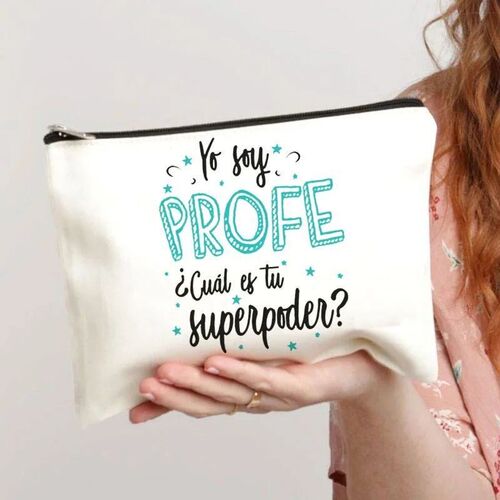 Spanish Printed Makeup Pouch Pencil Case Teacher Life School