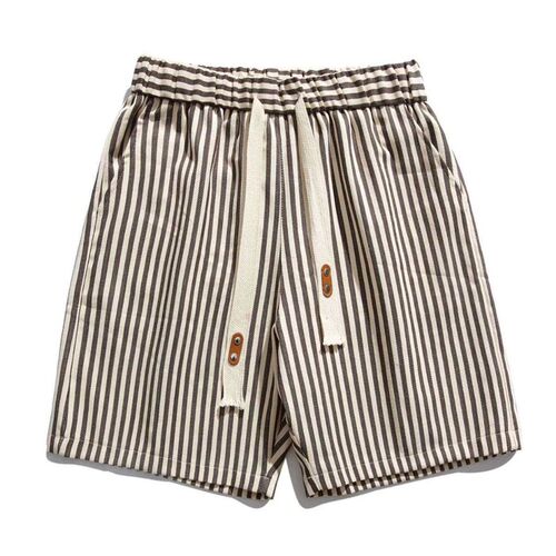 Striped Shorts Mens Summer Teenager tendy Contrast Pants Ca