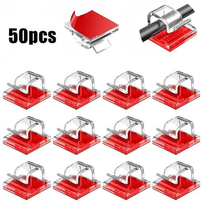 10/20/50PCS Cable Organizer Clips Cable Management Wire Mana