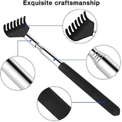 1PC Adjustable Back Scratcher Steel Back Massage Telescopic