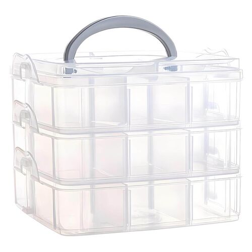 Wholesale Three-Layer Detachable Transparent Cosmetic Storag
