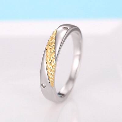 Wheat Rings 2Color Versatile Happiness Everlasting Wheat 2Co