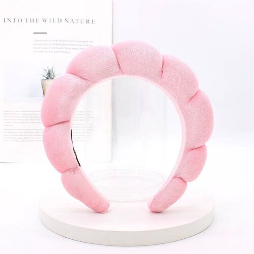 Sponge Headbands for Women Girls Puffy Hair Band Makeup Bubb