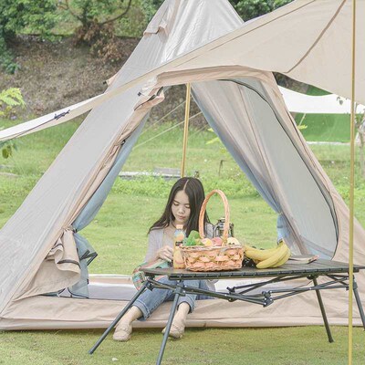 Outdoor Indian Simple Tent Skycurtain Integrated Camping Pyr