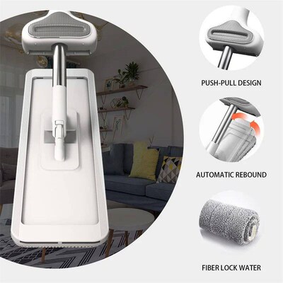 Squeeze Mop Magic Flat Hands Free Washing Lazy Mops for Hous
