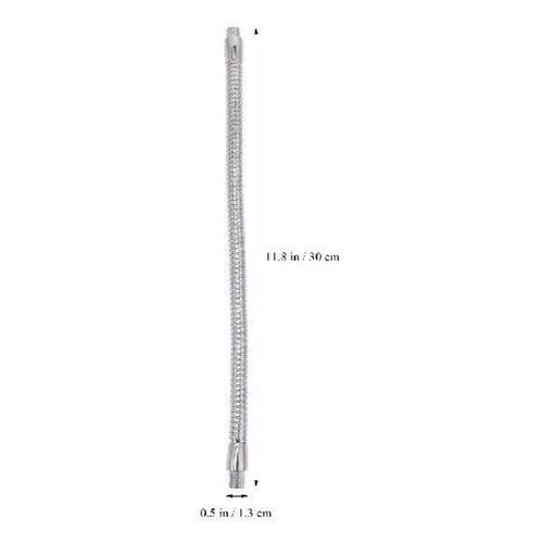 2 Pcs Adapter Universal Hose Gooseneck Tube Metal Flexible