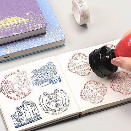 chinese pocket travel stamp book blank page旅行盖章本空白