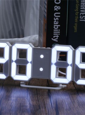 LED Digital Wall Clock with 3 levels Brightness Alarm Clock