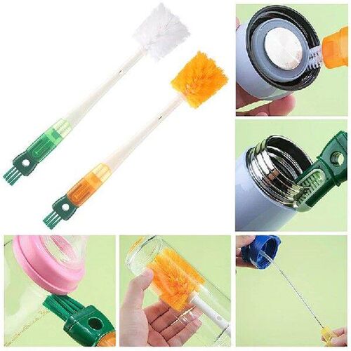 5 In1 Cartoon Bottle Brush Set Long Handle Home