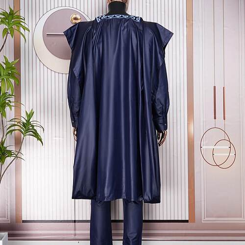 H&D African Clothes for Men Bazan High -Quality Embroidery R