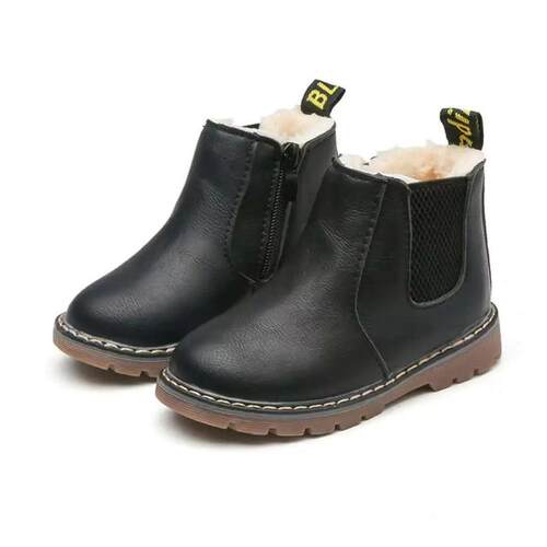 Children Shoes Fashion Kids Boots 2023 Autumn Winter Soft Le
