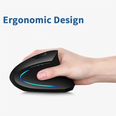 2400DPI 2.4G Ergonomic Vertical Mouse Wireless Optical Compu