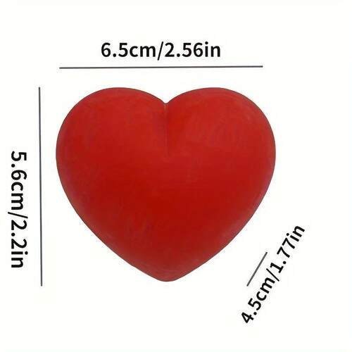 1/4pcs Heart Stress Ball Valentine Gift, Squeeze Toy for
