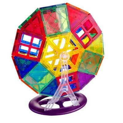 Kids Creative Magnetic Blocks Building Tiles Stacking Toys