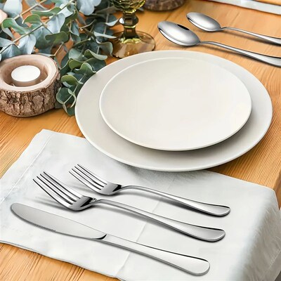 60/20 Pcs, stainless steel silverware set, kitchenware knive