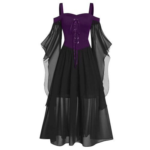 New Medieval Witch Dress For Women Halloween Carnival Women