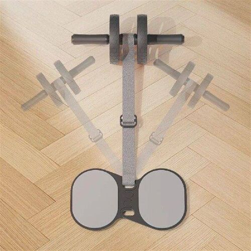 Ab Roller Wheel Abdominal Exercise Roller with Elastic Band