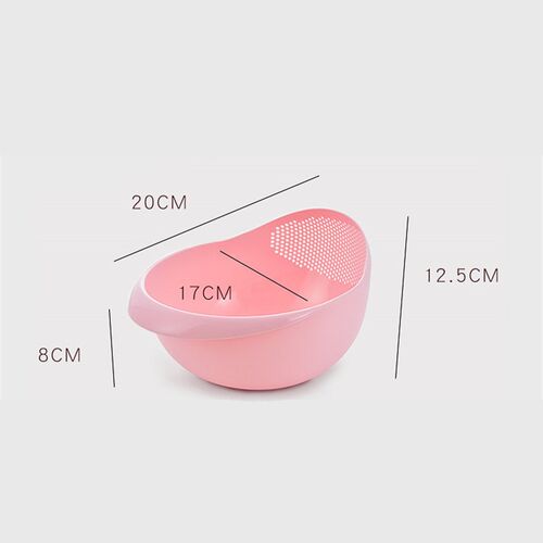 1PC Rice Sieve Plastic Colander Kitchen Drain Basket Rice Bo