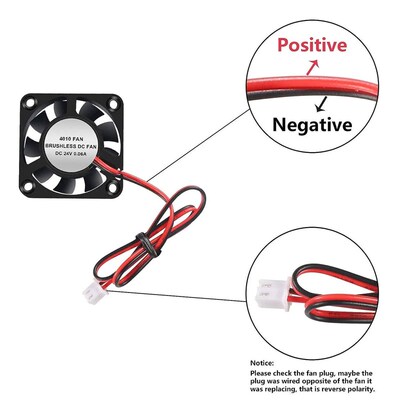 4PCS 3D Printer Cooling Fan,4010 Blower 40X40 X 10mm Hydraul