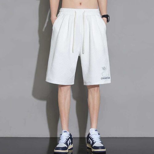 Shorts Mens Summer New Fashionable Loose Draping Jacquard P
