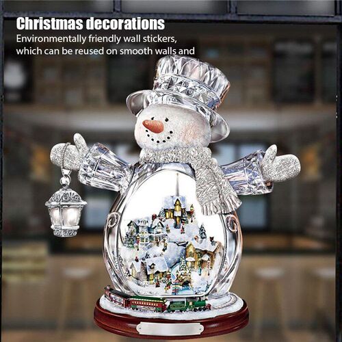 20x30Cm Christmas Decoration Crystal Tree Santa Claus Snowma