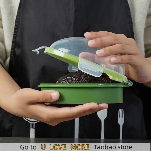 Kitchen Food Storage Box Avocado Space Saving Container Vege