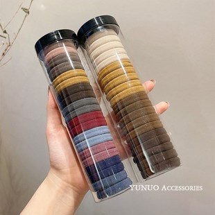 Hair rope rubber band female high elasticity black hair tie