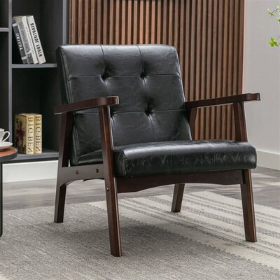 EBELLO PU Leather Reading Armchair Corner Chairs Accent Chai