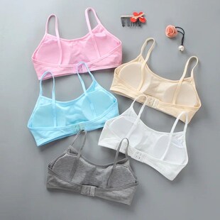 Young Girls Cotton Training Bras Teenager Girls Sport Yoga U