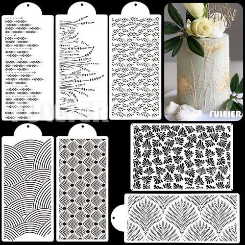 Cake Stencil Fondant Lace Spray Cake Mold Boder Stencils Tem