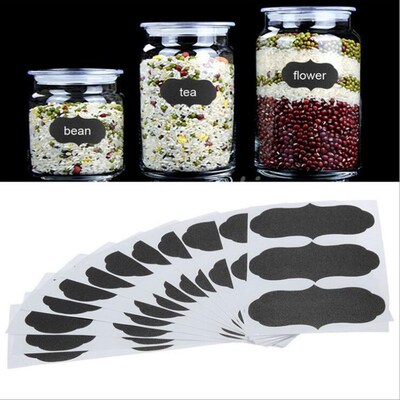 40pcs/48Pcs/36PCS Waterproof Chalkboard Kitchen Spice Label