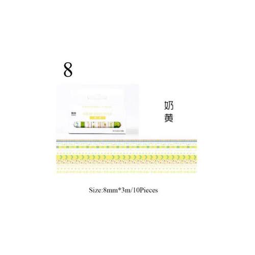 10Pcs/Set Cute Washi Tape Set Kawaii Masking