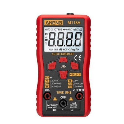 M118A Digital Display Multimeter Voltage Current Meter NCV