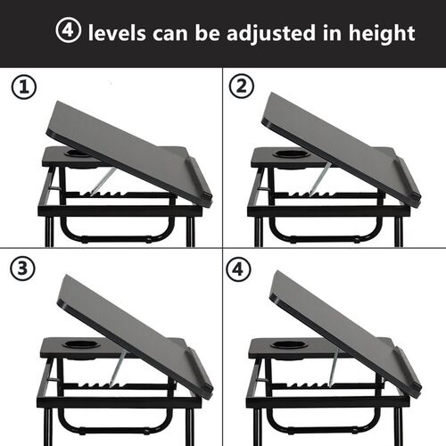 Laptop Table Simple Computer Desk With Fan For Bed Sofa Fold