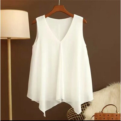 Chiffon Shirt Womens Western Style Small Shirt Loose Large