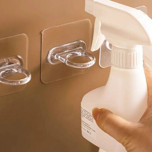 10pcs Multifunctional Wall-Mounted Round Hooks Free Punching