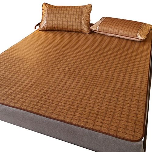 夏季凉席冰丝藤席家用人床可折叠空调草席子老式冬夏两用天然软