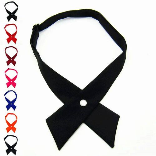 Girl Student Uniform Bow Tie Ties Solid Mens Womens Profes