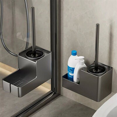 Bathroom Accessories Toilet Brush Holder Wall Mounted Bathro
