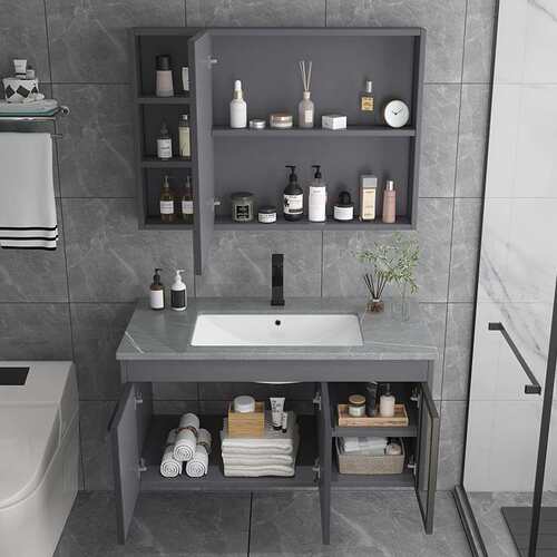 European Style Ceramic Integrated Basin Space Aluminum Bathr