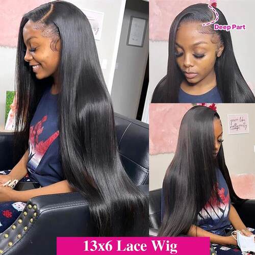 HD Transparent 13x4/13x6 Straight Lace Front Wig 4x4 Lace Cl