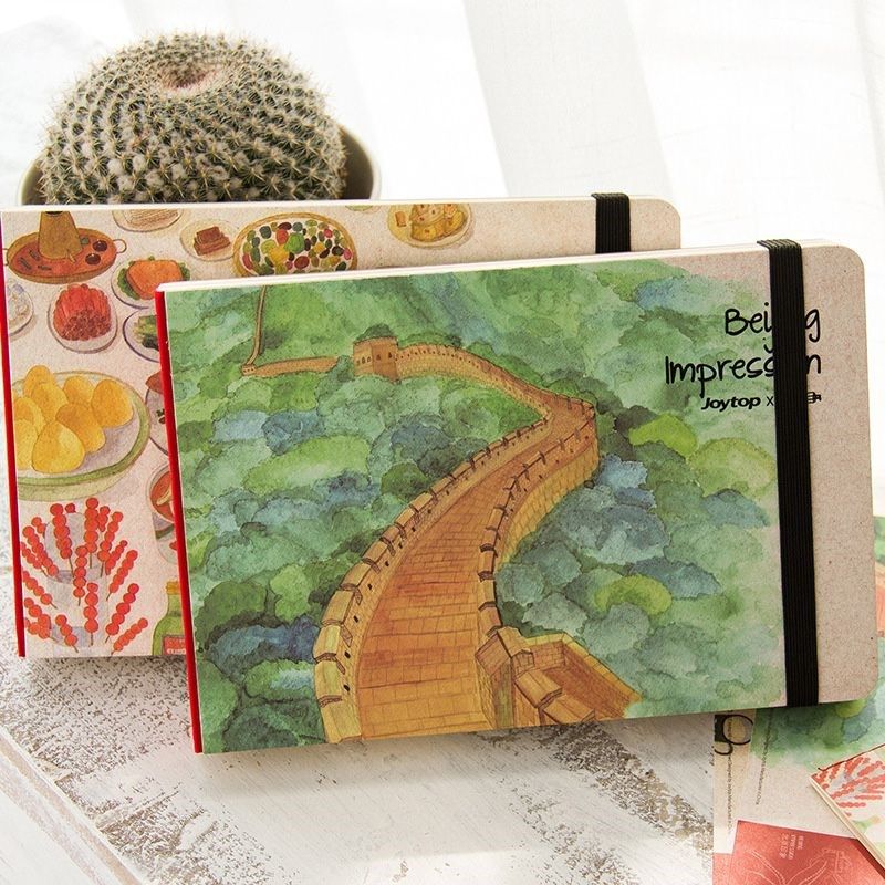 悦木城市北京印象旅行空白创意插画账本绑带手绘文艺记事本,文具电教/文化用品/商务用品,手帐/日程本/计划本,淘宝优惠券,粉丝福利购,淘宝优惠卷