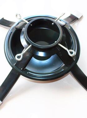 绿色铁艺圣诞树底座 大中小金属真树圆盘支架 圣诞树脚配件工厂