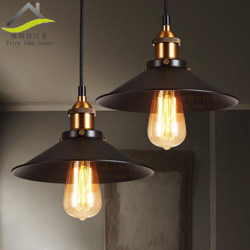 loft工业风复古吊灯书房个性创意铁艺吧台餐厅吊灯单头咖啡厅灯具